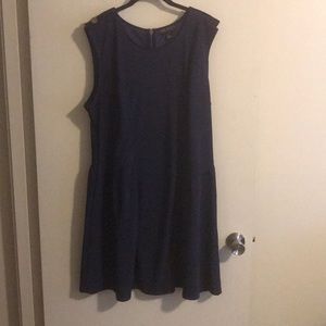 Sleeveless Blue Mini Dress